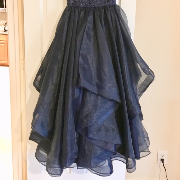 Prom Gown, Dark Navy - Picture 2 of 4